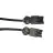 Noxion GST - Compatible Câble d’extension Noir - Mâle + Femelle - 2m - 3 pole 1,5mm2